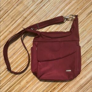 Travelon Burgundy Crossbody Bag